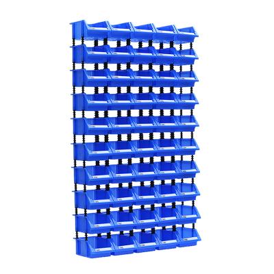 China Stocked Infinitely Stackable Commodity Shelf Tools Organizer Plastic Parts Storage Box for Small Hardware Parts for sale