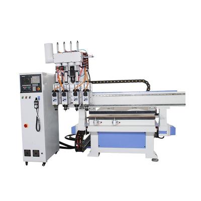 China Hotels Three Axis Wood CNC Router For Sale Multi Function Woodworking CNC Router For Door Making for sale