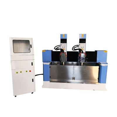 China Hotels 1325 multi heads 2 axis cnc stone machine for engraving cnc 3d stone router with rotary axis price for sale