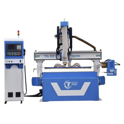 China Hotels 4 Axis ATC 3D CNC Router 1530 On Promotion Top Selling CNC Machine Price List For Wood for sale