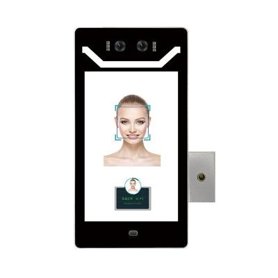 China 8inch Android Facial Recognition Screen Temperature Scanner Face Thermal Detection for sale