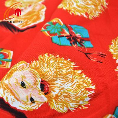 China 100% Polyester Anti-Static Christmas Printed Fabric Mini Matt For Tablecloth for sale