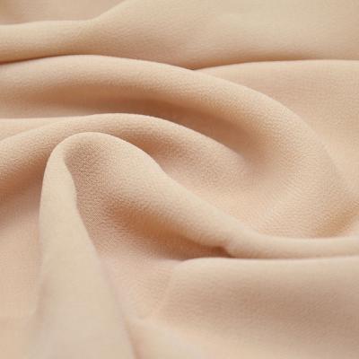 China Shaoxing Chunnuo High Twist Anti-static Bead Woven Polyester Chiffon Fabrics for sale