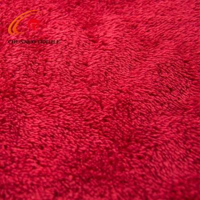 China Double Faced Chunnuo Custom Made Solid 100% Polyester Double Fleece Fabric For Winter for sale