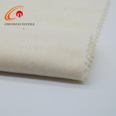 China Stain Resistant Chunnuo Plain Dyed 100% Polyester Jersey Knitted Spun Poly Fabric for sale