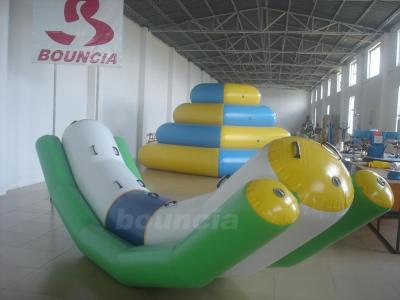 China 0.9mm PVC Inflatable Water Totter WT01 with Stainless Steel Rings for sale