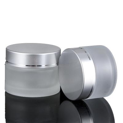 China Wholesale China Cosmetic Glass Manufacture OEM Eye Face Cream Skin Care Packaging Bottle ES90 Frosted Glass Jar for sale