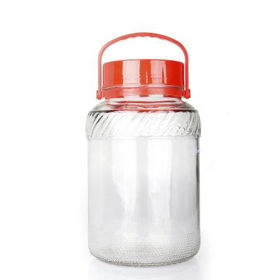 China Xuzhou China Stored Glass Factory Round Food Beverage Liquor Storage Packaging Pickles Containers ES114 Glass Jars Suppliers for sale