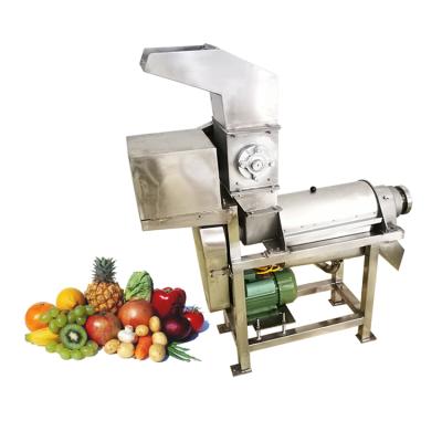 China Small stainless steel low speed crushing and pressing industrial spiral type screw apple lemon mango juicer machine for fruits and vegetables for sale