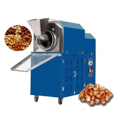 China Food Factory Small Commercial Automatic Electric Corn Rolling Rotisserie Cashew Nut Roasting Machine for sale