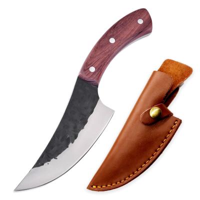 China Durable High Carbon 1095 Forged Steel Japanese Bushcraft Field Knife Hunting Knives Handmade Kitchen Knives for sale