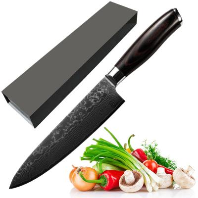 China Sustainable Chef's Knife Damascus Steel Ultra-Sharp Blade Handmand Forged Damascus Knives for sale