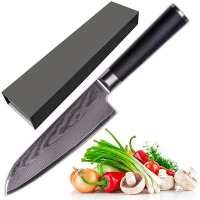 China Sustainable Precision Forged High Carbon Damascus Steel Santoku Knife 8 Inch for sale