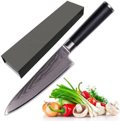 China Amazon Viable Hot Sale AUS-10 Chef Knife 8 Inch Cleaver Japanese Damascus Steel Kitchen Knife for sale