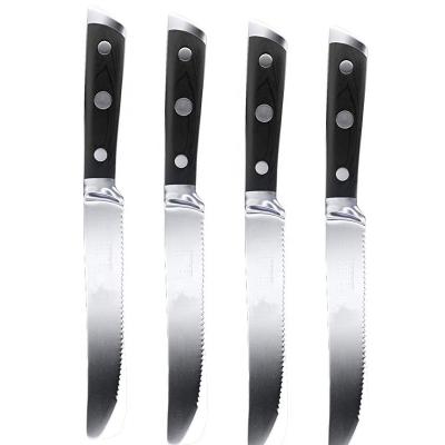 China High Quality Viable Stainless Steel 4 Steak Knife Set With ABS Handle Knife Kitchen Set for sale