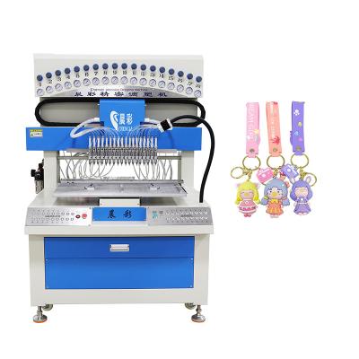 China 18 Colors Soft PVC Dispenser Rubber Label Patch Logo Machine for Silicon Production for sale