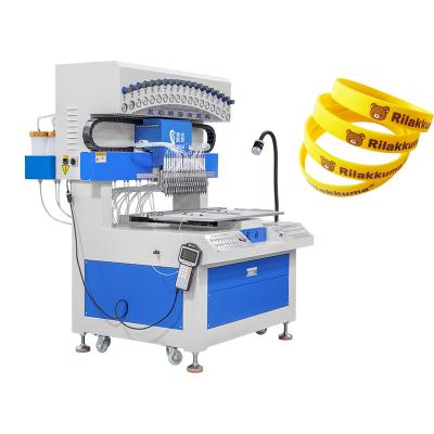 China 18 Color Automatic PVC Silicone Label Doll Pendant Making Machine for 2D 3D Silicone Case for sale