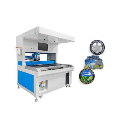 China Enamel Pin Painting Machine Metal Dispensing Machine Perfect Tool For Advertising Companies for sale