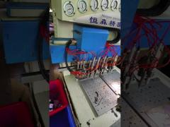 Multi Color Silicone Dispensing Machine Full Automatic Soft PVC Keychain Machine