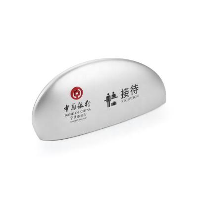 China Small Modern Simplicity Reception Bank Aluminum Business Reception Sign for sale