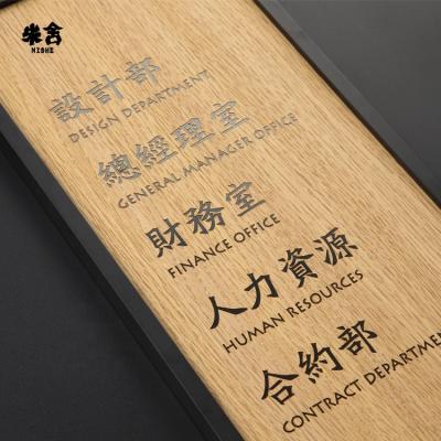 China Modern Company Floor Index Guide Personality Department Black Wall Plate Door Signs Office Sign for sale