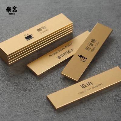 China Modern High End Customized Aluminum Warning Signs Door Plates Customers Tips Signs for sale