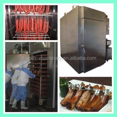 China Industrial Meat/Fish/Sausage Meat Stainless Steel Smoke Roasting Smoking Machine with Best Quality and Service for sale