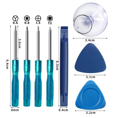 China Factory Direct Wholesale Potable Plastic Disassemble Tools 8 in 1 Repair Kit for Iphone and Android Mobile for sale