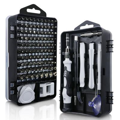 China Plastic 115 In 1 Bit Professional Precision Screwdriver Set Magnetic Moving Repair Tool Kit for sale