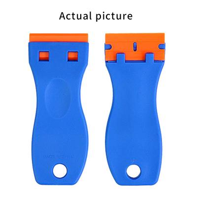 China Plastic Mini Scraper Plastic Razor Blade For Clean Car Windows Remove Small Glue Scraper For Promotion for sale