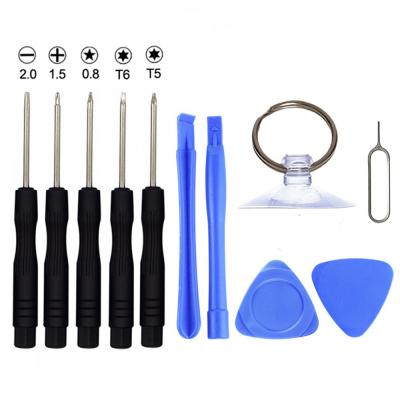 China Plastic 11 In 1 Repair Tools Opening Screwdrivers With Disassemble Kit For Cell Phone Tablet PC for sale