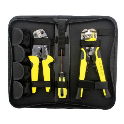 China Rachet Multifunctional Electrician Multifunctional Tool Bag Cutting Crimping Tools 0.14-6mm Pliers Adjustable Cable for sale