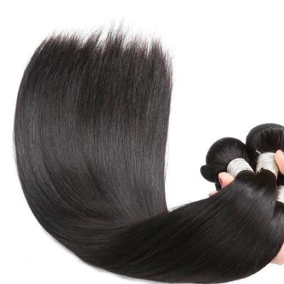 China Unprocessed Virgin Machine Wave Double Human Hair Extension Raw Hair Weft Silky Straight Peruvian Bulk Straight Hair Vendors Dubai & Raw for sale