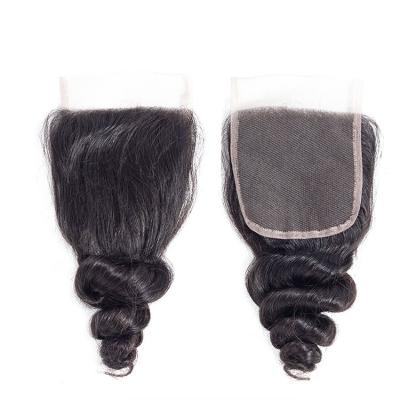 China Virgin Human Hair Straight HD Swiss Lace Headband , Transparent Swiss Indian Lace Closure 4*4 5X5 6X6 7X7 Hair In Stock for sale