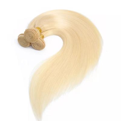 China Wholesale Price 613 Virgin Silky Straight Human Hair Brazilian Blonde Wave Color Hair Bundles Full Cuticle Aligned Raw 613 Hair for sale