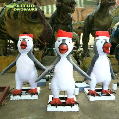 China Christmas Penguin Model Outdoor Animated Animatronic Animal Model for sale