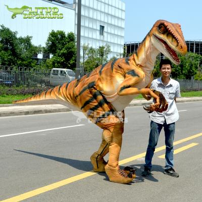 China Dinosaur Raptor Outdoor Lightweight Realistic Life Size Costume for sale