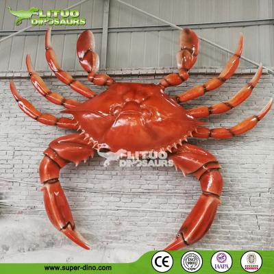 China Fiberglass Decoration Cartoon Crab Animal Sculpture LT-BB-PXDS-H11 for sale