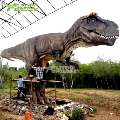 China Realistic Outdoor Life-Size Outdoor Animatronic Dinosaur T Rex Model for sale