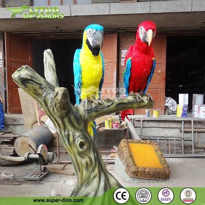 China Life Like Garden Decoration Parrot Life Size Animal Model LT-GD-YW-H1 for sale