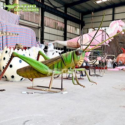 China Big Grasshopper Insect Outdoor Park Robotic Insect Model for sale