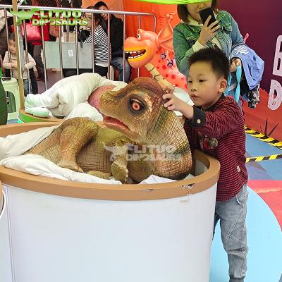 China Outdoor Interactive Moving Cartoon Dinosaur Animatronic Baby for sale