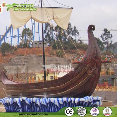 China Water park decoration pirate ship statue fiberglass model LT-BB-HDC-H03 for sale