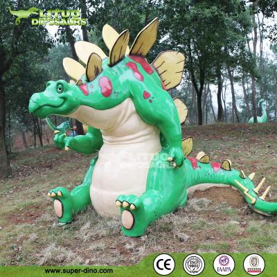 China Adventure Golf Decor Cartoon Statue Dinosaur Reproductions LT-BB-JIANL-H05 for sale