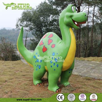 China Dinosaur Cartoon Golf Courses Steel/FRP/Silicon Rubber/Fiberflass/FRP+steel Putt Statue For Mini Golf Decor for sale