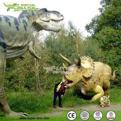 China Large Outdoor Playground Fiberglass Dinosaur Sculptures LT-GD-SJLDS-H9 for sale