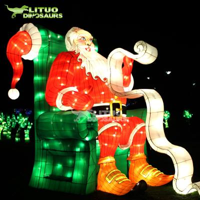 China Silk+lights Christmas Holiday Lantern Decoration Fabric Chinese Lantern Festival for sale