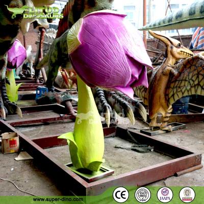 China Outdoor High Simulation Animatronic Flower for Theme Park Decoration for sale