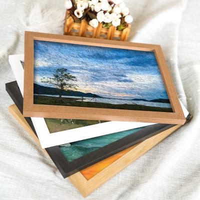 China High Quality Maple Color Wooden Screen Table Stand PS Photo Frame Student for sale