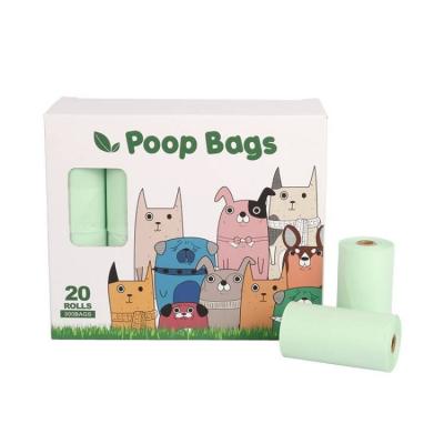 China Sustainable Factory Wholesale Customization 100% Compostable Cornstarch Waste Bags Biodegradable Dog Poop Bag for sale